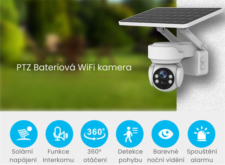 PTZ Bateriová WiFi kamera
